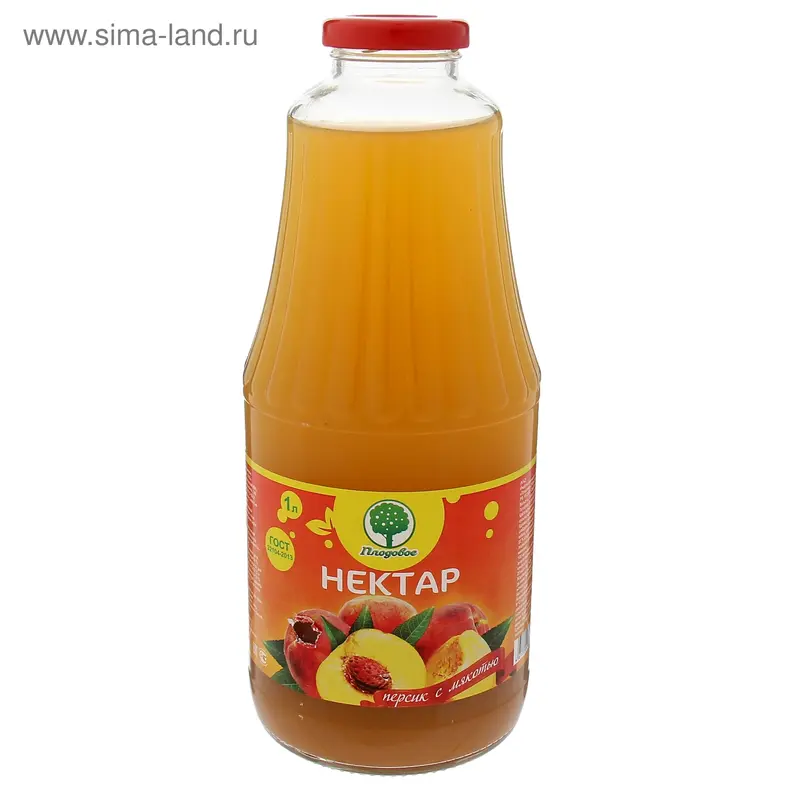 Нектар персиковый с мякотью 1л