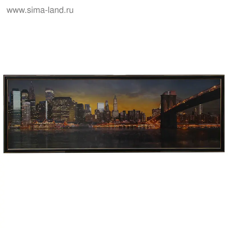 Картина "Мост мегаполиса" 30*90см
