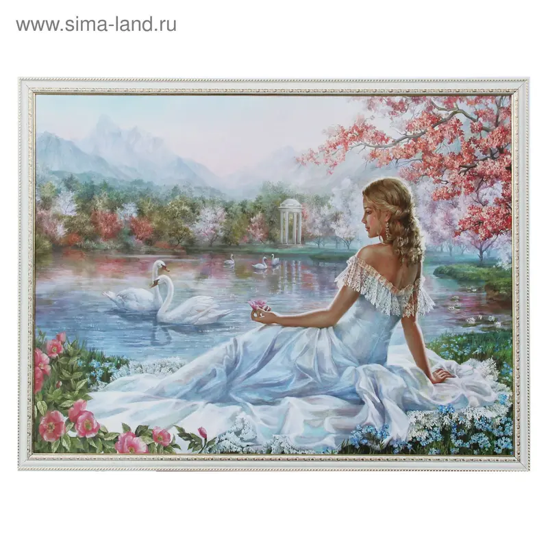 Картина " Девушка на поляне" 60*80см