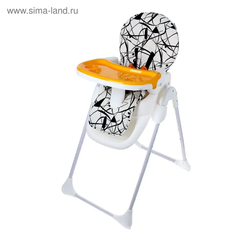 Стульчик для кормления Y5806, цвет чёрно-белый
