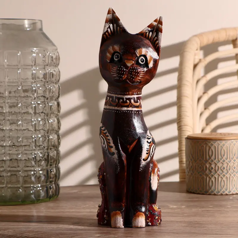 Сувенир «Кошка», 30 см, дерево