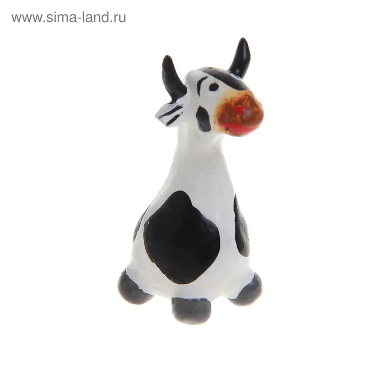 Сувенир дерево "Корова Милка" 4,5х2х2,5 см