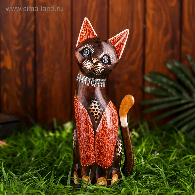 Сувенир «Кошка», 30 см, дерево