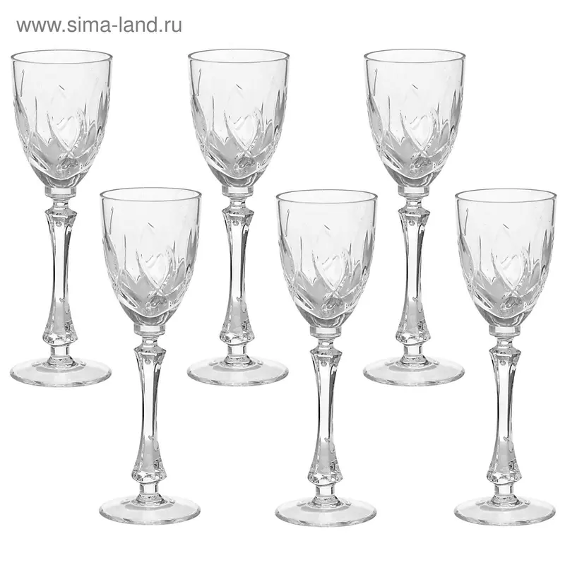 Набор рюмок 50 мл, h=15,5 см, 6 шт