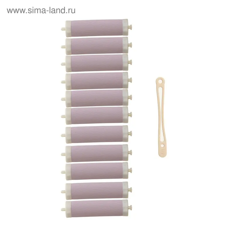 Бигуди на резинке, d=2,2см, цвет фиолетовый