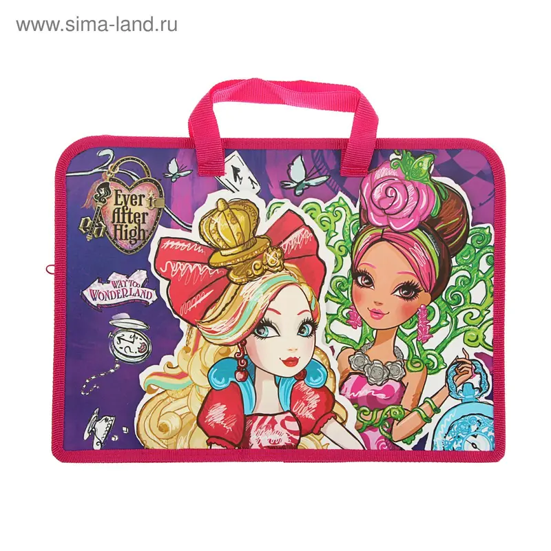 Папка с ручками пластик А4 15мм 340х245 для девочки Mattel Ever After Hig 86398