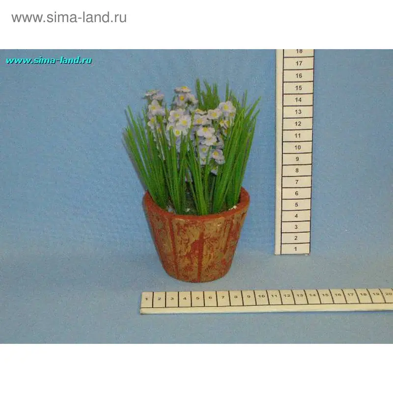 композиция 2064 цветы в клумбе (24 шт)