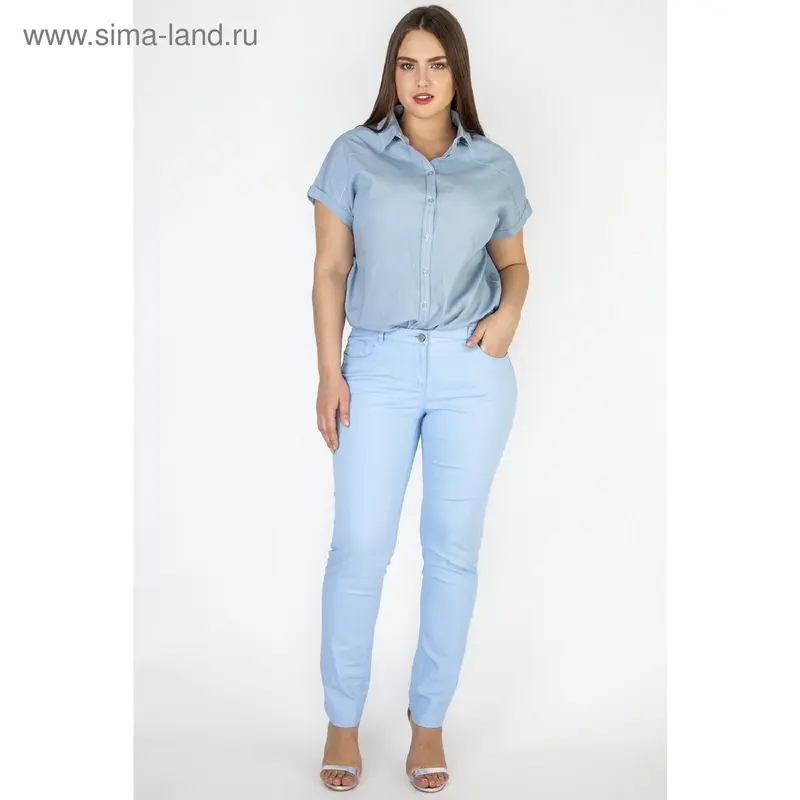 Джинсы JL3219 цвет голубой, размер S(44)