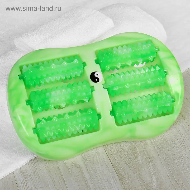 Массажёр для ног с шипами, цвет зелёный