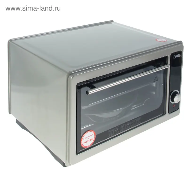 Электрическая духовка Akel AF-710, 36 л, 1300 Вт, металлик