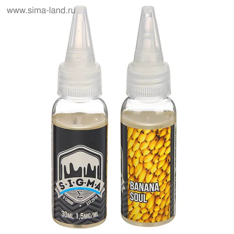Жидкость для многоразовых ЭИ Sigma Banana Soul, 1,5 мг, 30 мл