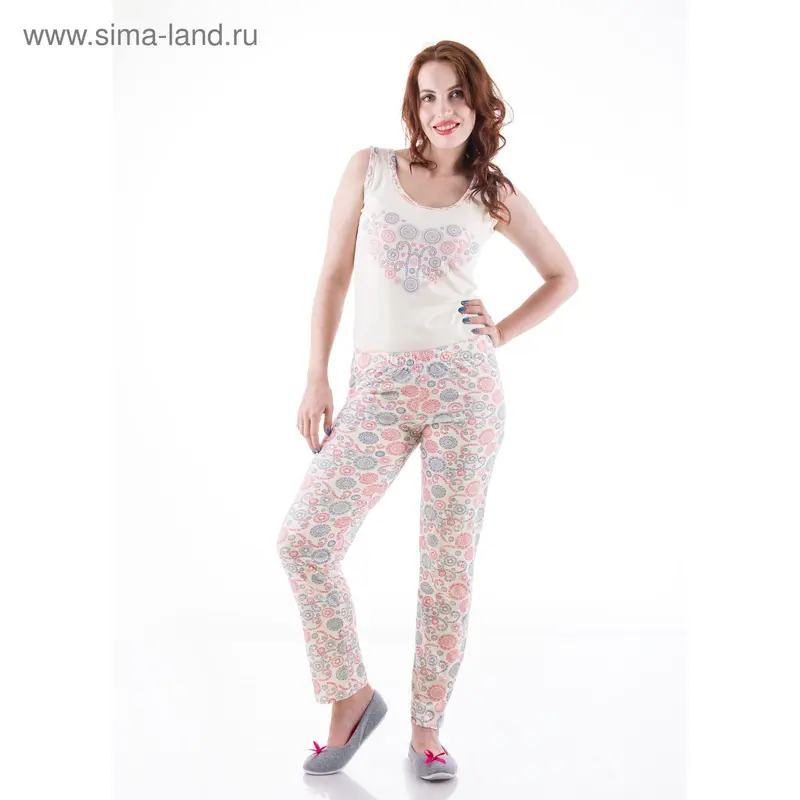 Брюки женские, размер 44, цвет жёлтый