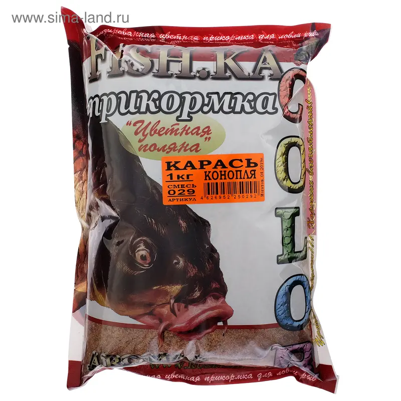 Прикормка Fish.ka Карась конопля, 1 кг