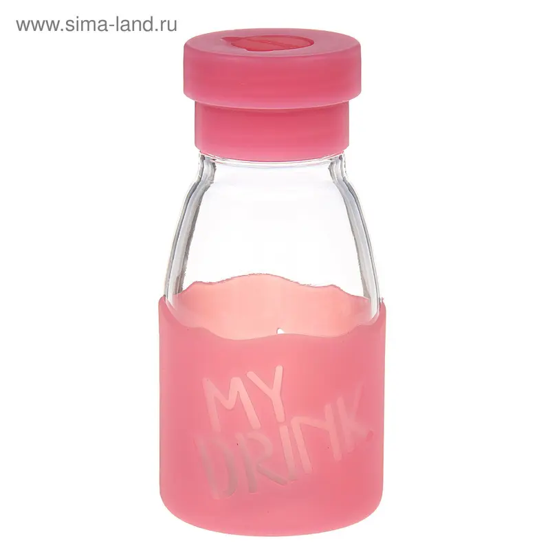 Бутылка 330 мл "Дринк", 7,5х15,5 см, цвет МИКС