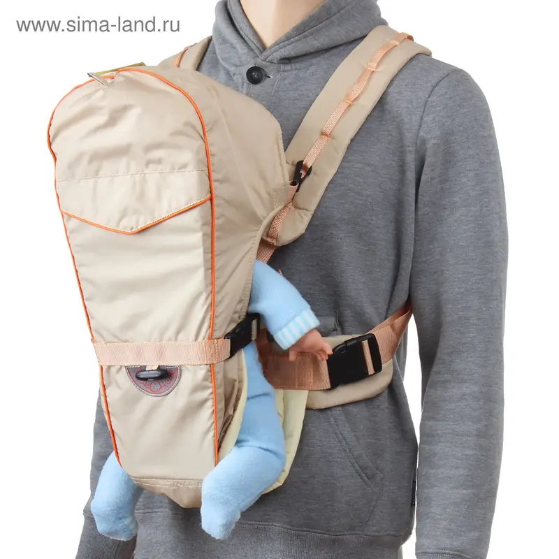 Рюкзак-кенгуру "BabyActive Simple" бежевый