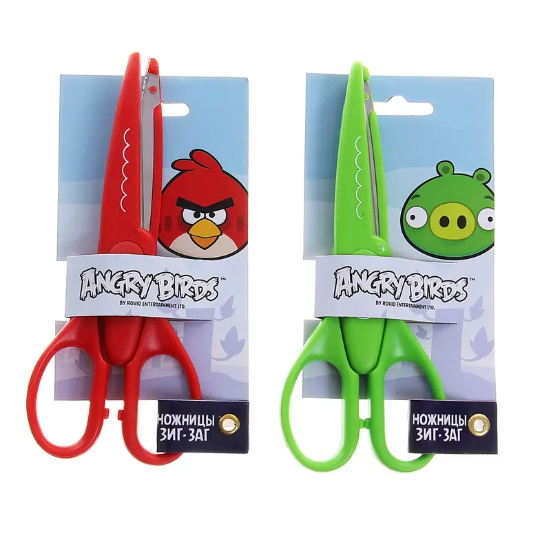 Ножницы детские фигурные ZIG- ZAG Аngry Birds, МИКС