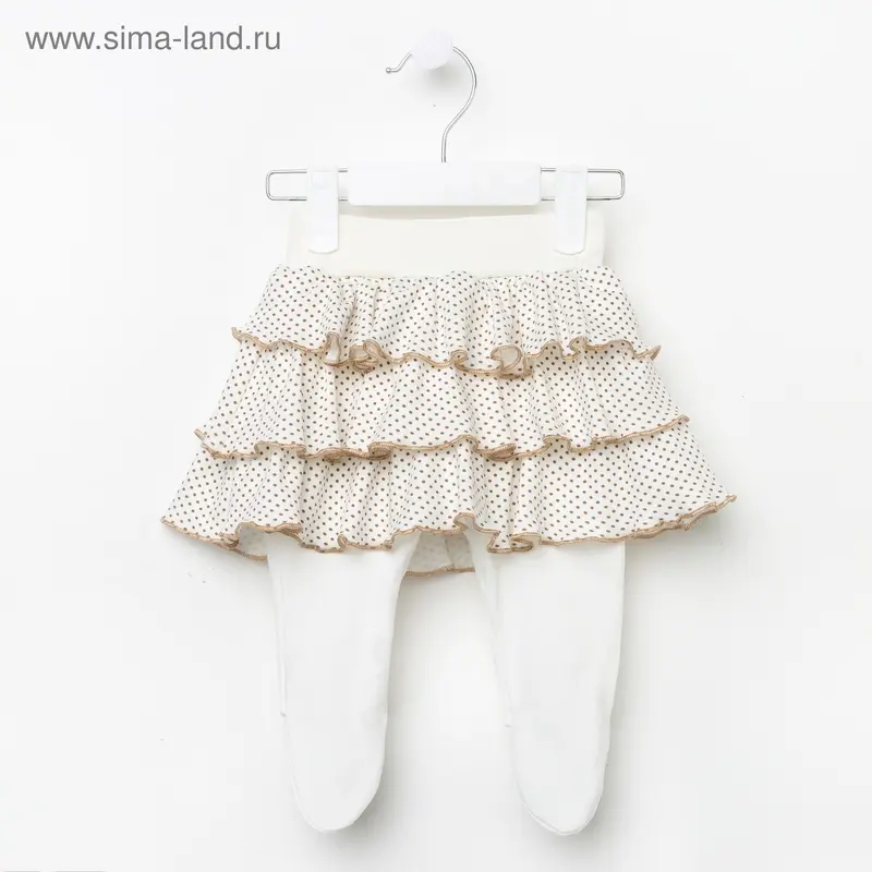 Ползунки для девочки, рост 62 см, цвет МИКС (арт. ПЛ-497-04)