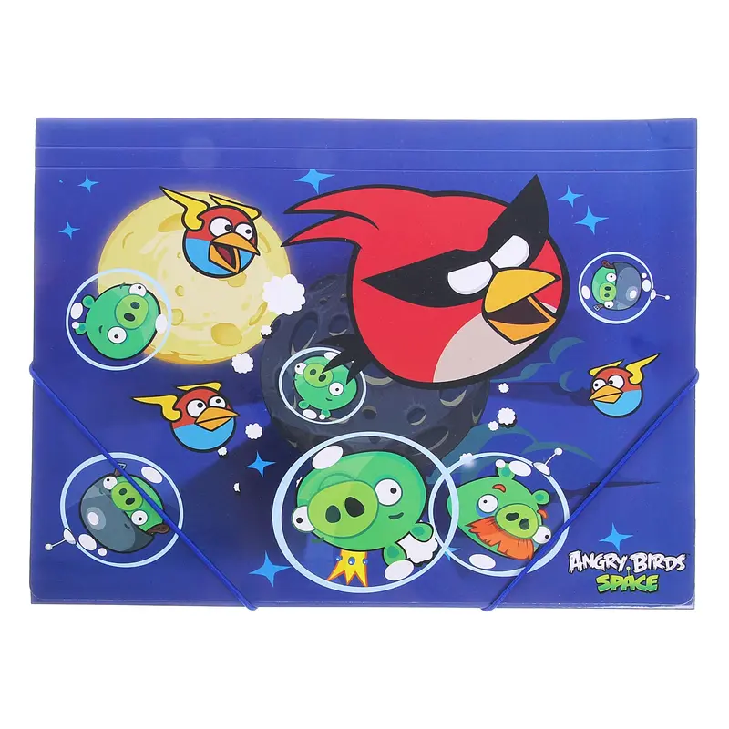 Папка на резинках А4 Angry Birds SPASE