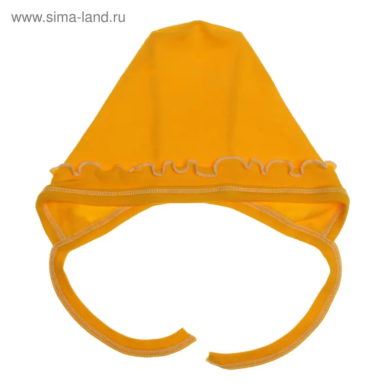 Чепчик, размер 1 (0-2 мес.), цвет жёлтый (арт. Ч-962-04)
