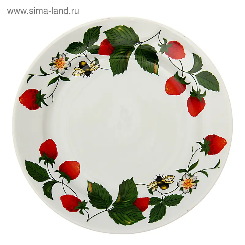 Тарелка мелкая d=17,5 см "Аромат земляники"