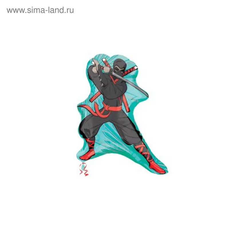 Шар фольгированный 37" "Ниндзя", street