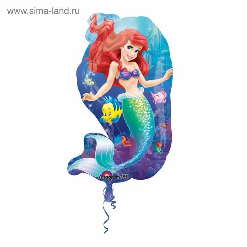 Шар фольгированный "Русалочка и друзья" 36" АГ