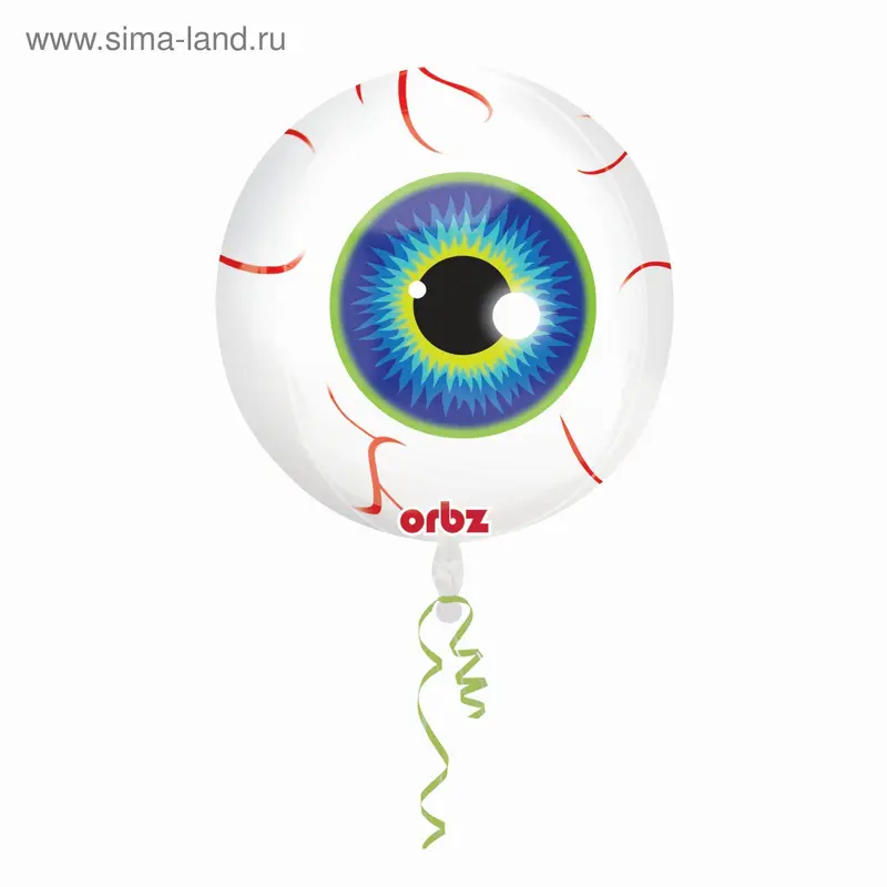Шар фольгированный 16" 3D "Глазище", сфера