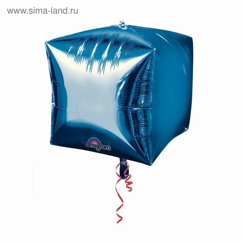 Шар фольгированный 3D 15", металл, цвет синий