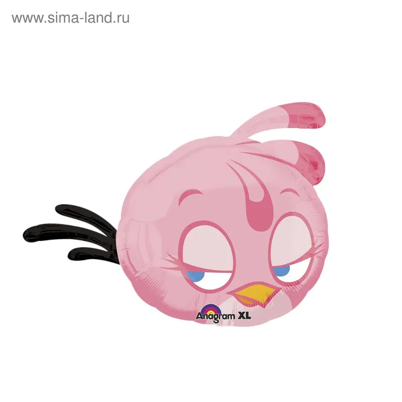 Шар фольгированный "Angry Birds" 25" Розовая АГ