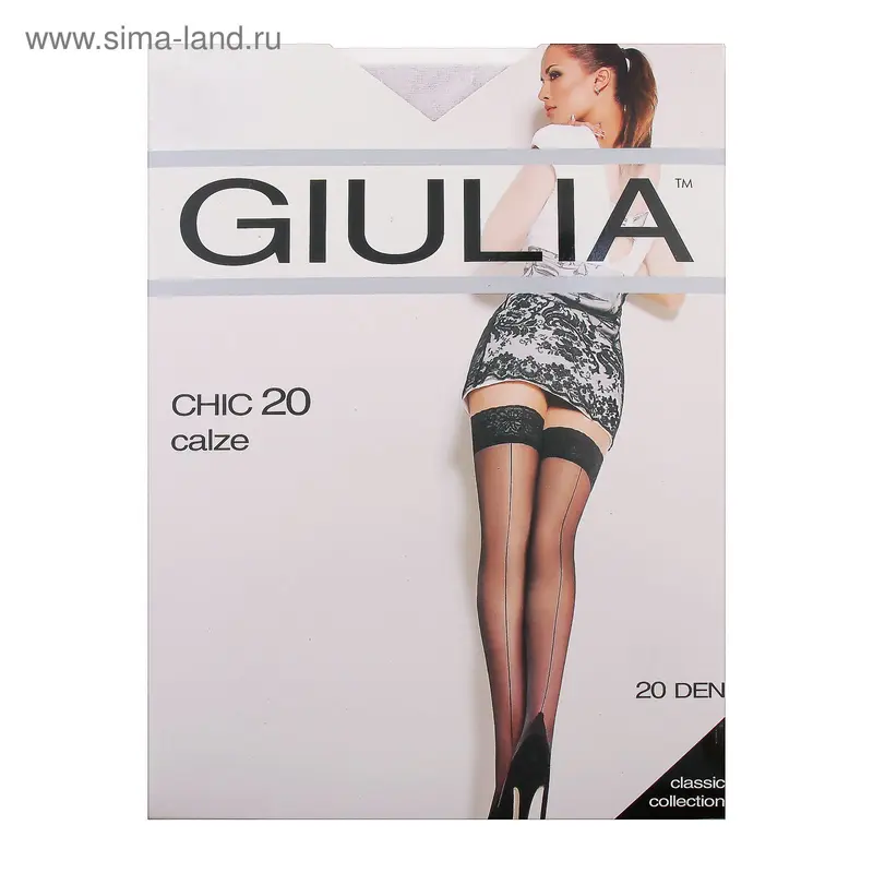 Чулки CHIC 20 (bianco, 1-2/XS-S)