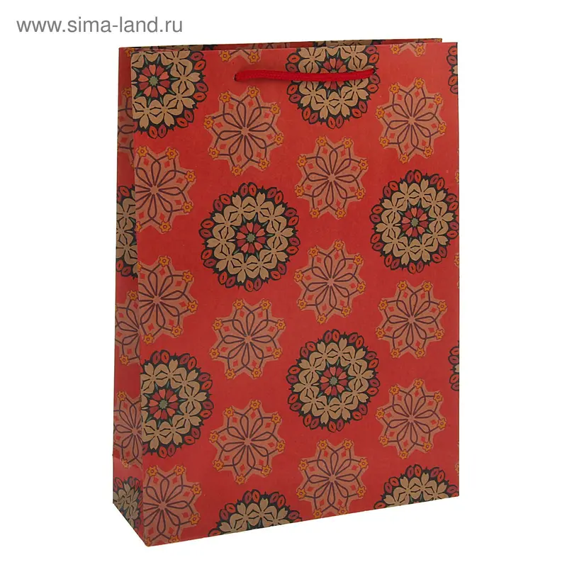 Пакет крафт "Рисунок", 31,5 х 41,5 х 9,5 см