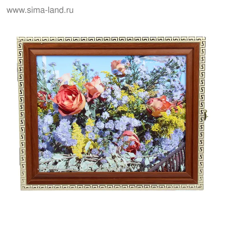 Ключница "Праздничный букет" 31х26х6 см МИКС