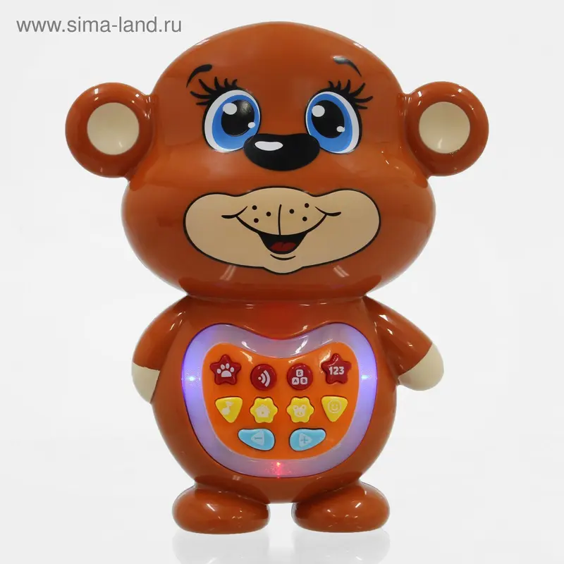 Игрушка музыкальная обучающая "Мишка" в пакете