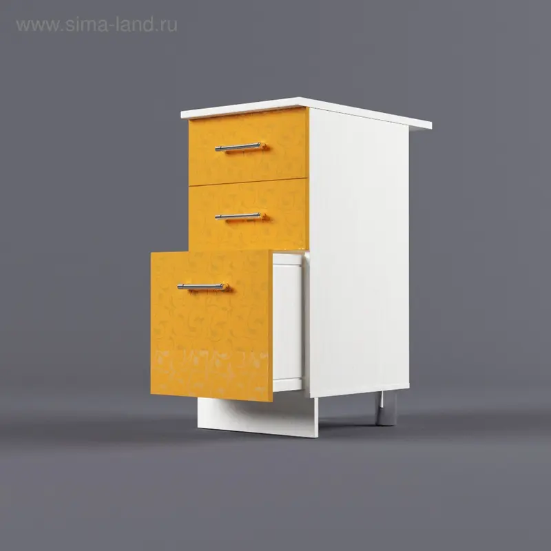 Шкаф напольный 850*400*600 3 ящика Манго