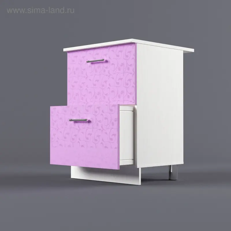 Шкаф напольный 850*600*600 2 ящика Ирис