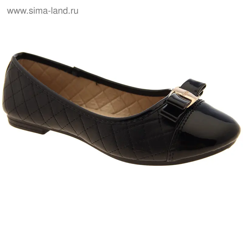Балетки детские, размер 34, цвет чёрный (арт. LLK 0091-1)