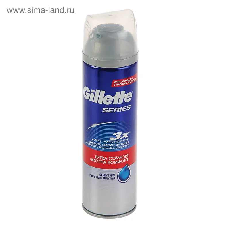 Гель для бритья Gillette TGS "Экстра комфорт" с маслом жожоба, 200 мл