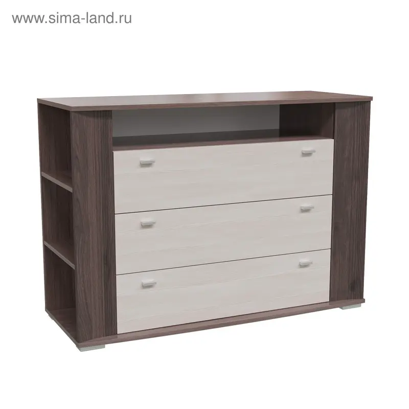 Тумба-комод Герда 1200х470х870 Бодега темный/светлый МДФ бод.темный