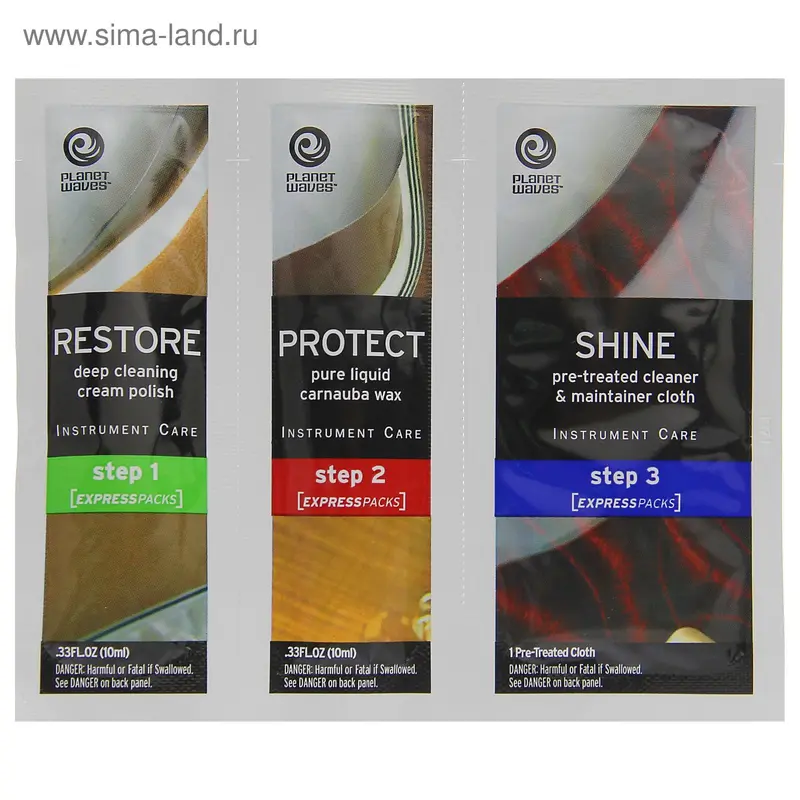 Мини-набор Planet Waves средств для ухода за гитарой