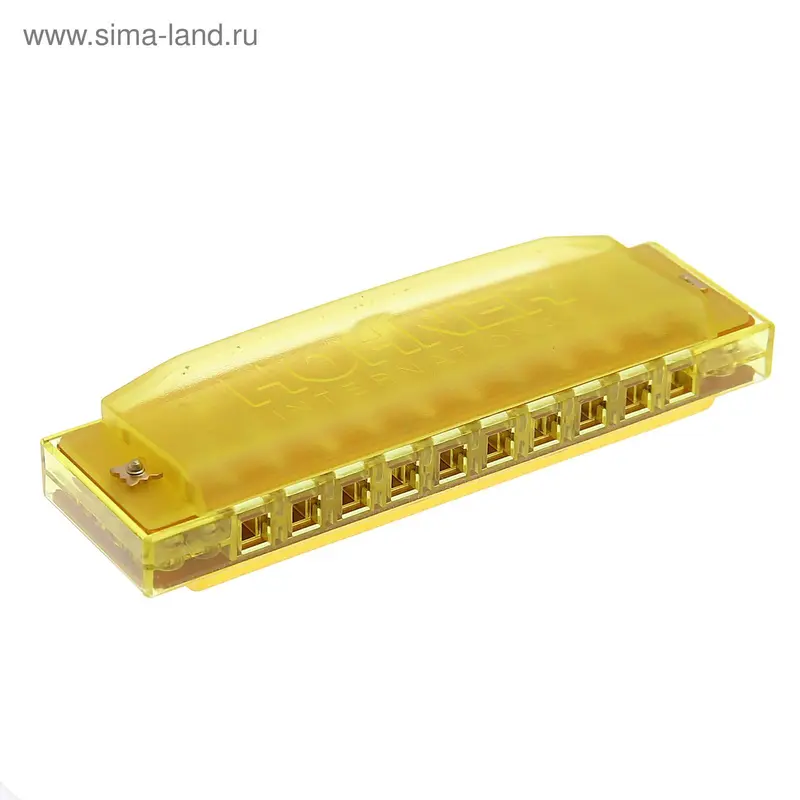 Губная гармошка Hohner Happy, 20 нот, жёлтая