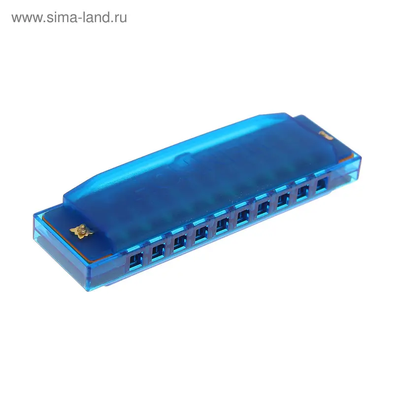 Губная гармошка Hohner Happy, 20 нот, голубая