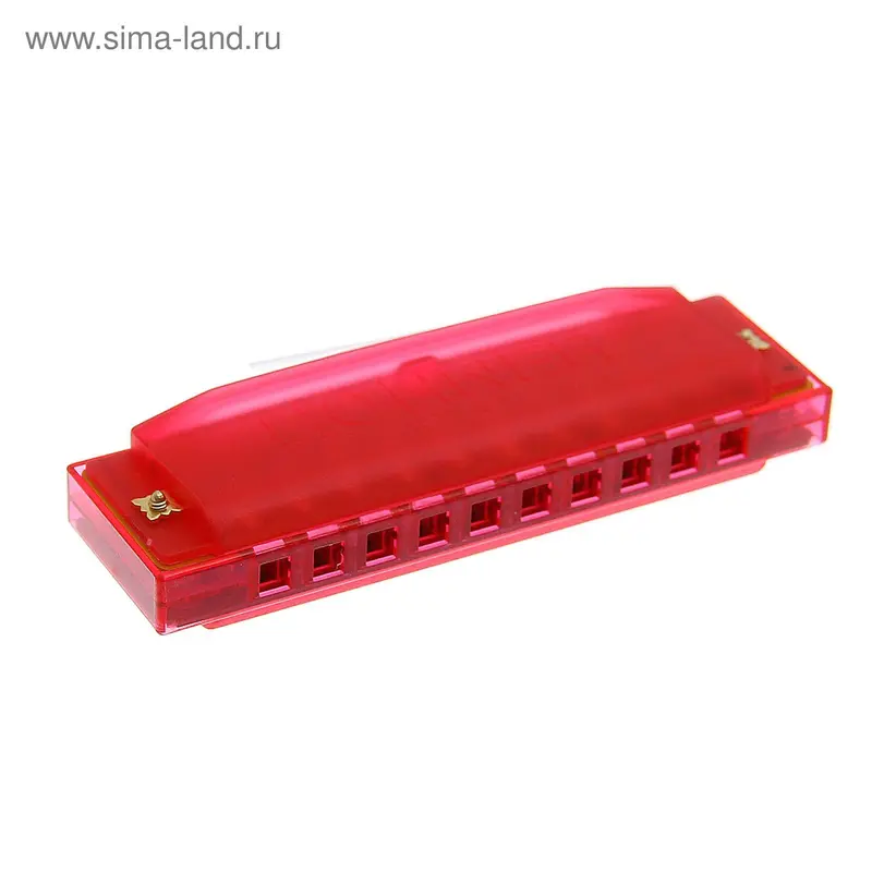 Губная гармошка Hohner Happy, 20 нот, красная