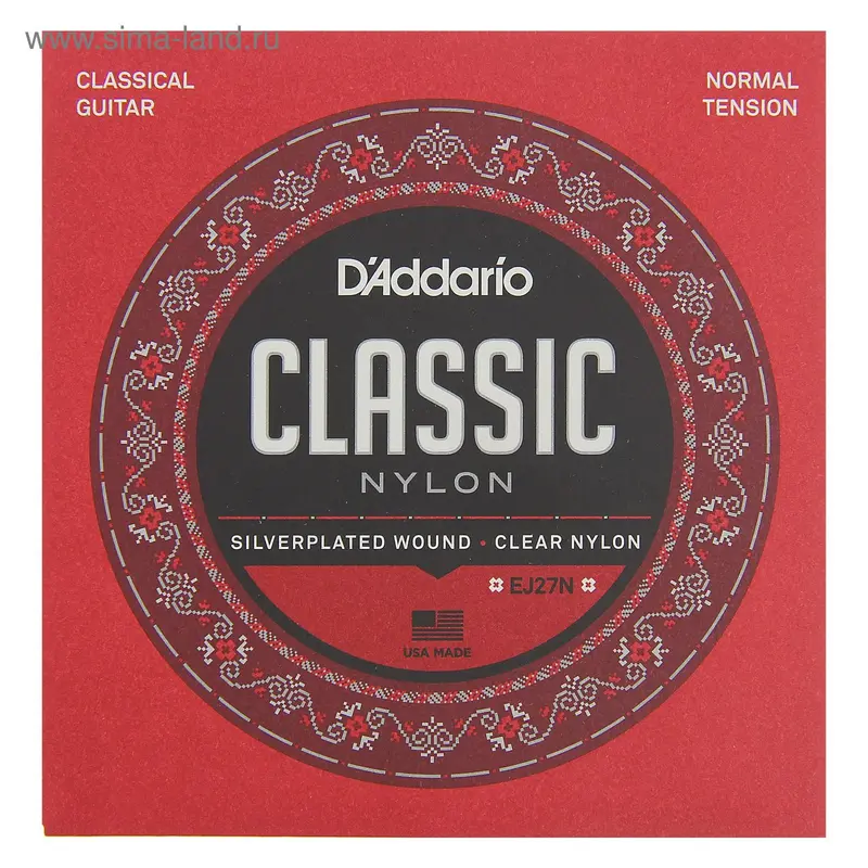 Струны D`Addario для классической гитары нейлоновые Student Normal