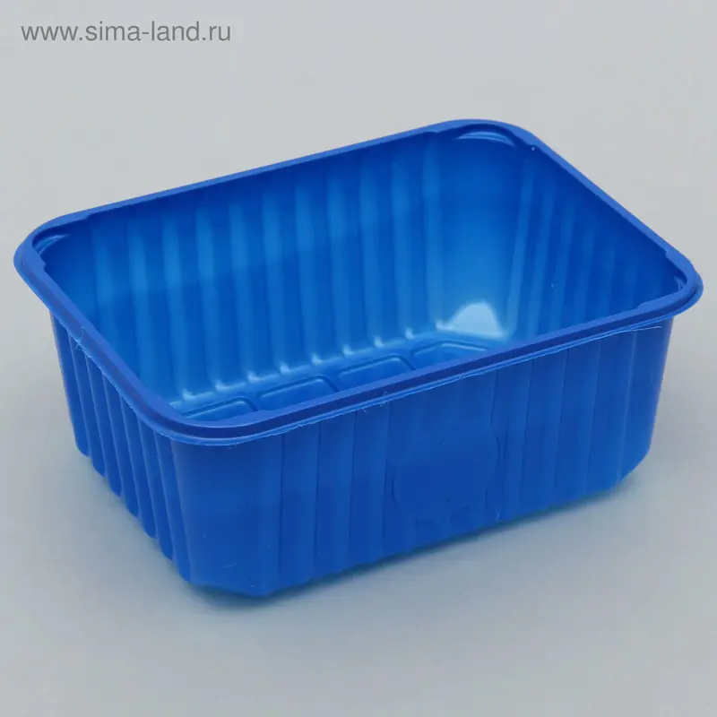 Лоток одноразовый, 18×14×7 см, цвет синий