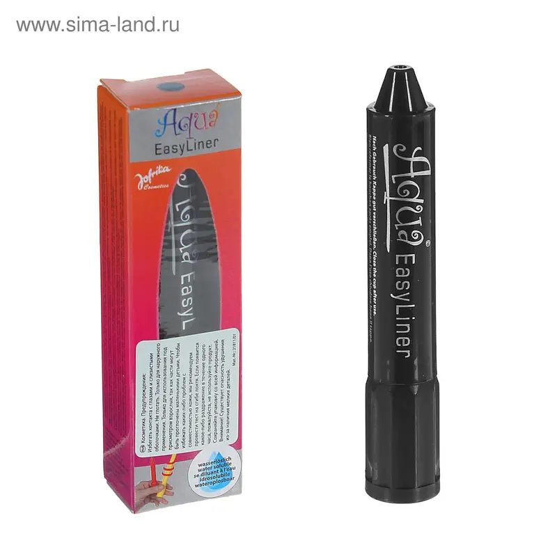Аквагрим Aqua Easy Liner, карандаш, цвет чёрный
