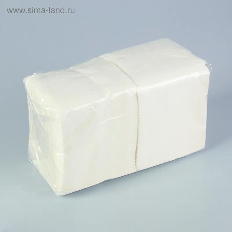 Салфетки бумажные белые Big Pack, 24*24 см, 400 шт