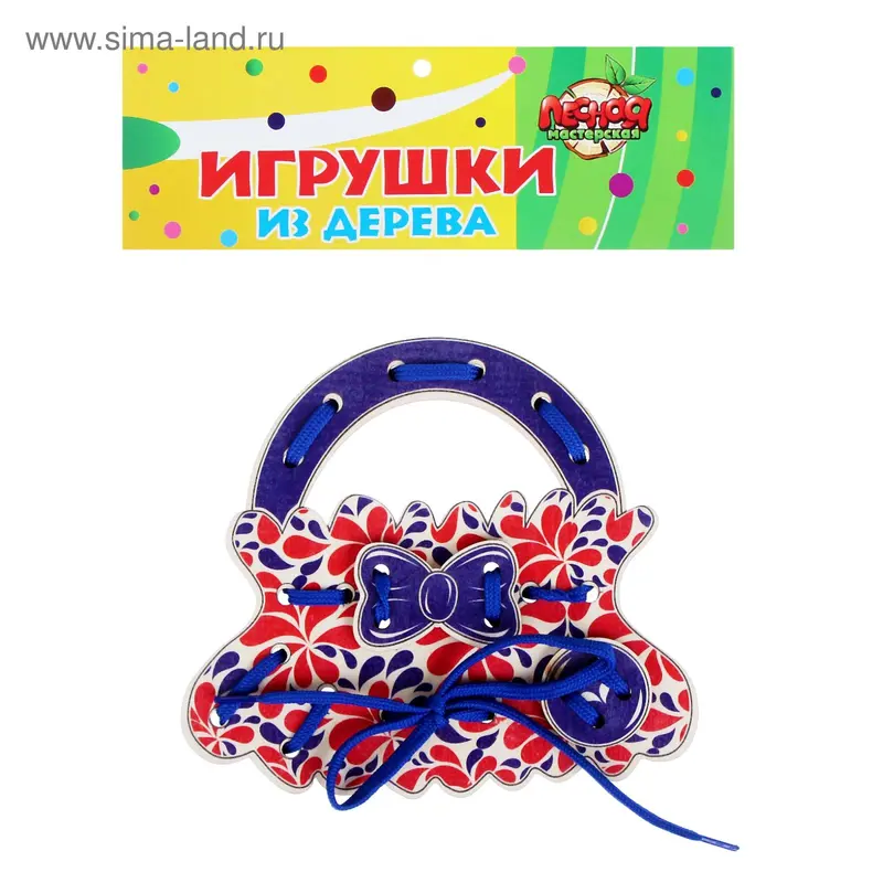Шнуровка "Сумочка хохлома"