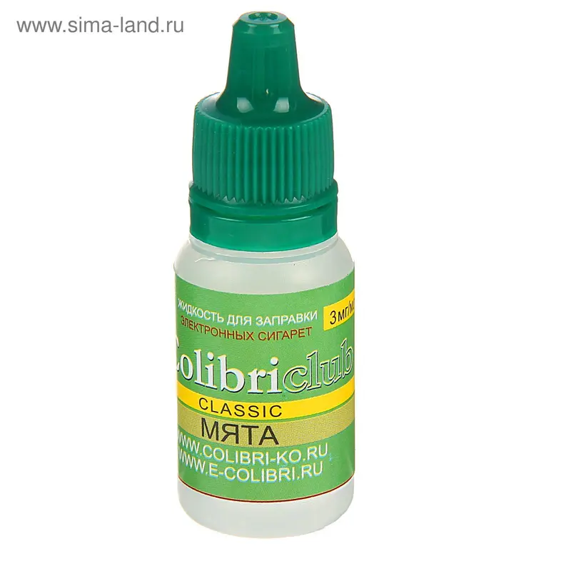 Жидкость для многоразовых ЭИ Colibriclub Classic, мята, 3 мг, 10 мл