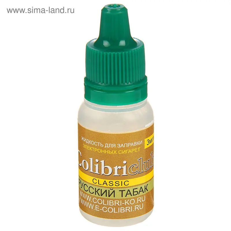жидкость для многоразовых ЭИ Colibriclub Classic РУССКИЙ ТАБАК 3 мг/мл 10мл