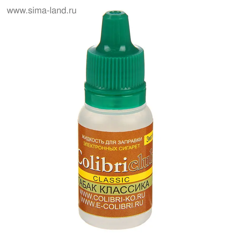 жидкость для многоразовых ЭИ Colibriclub Classic ТАБАК КЛАССИКА 3 мг/мл 10мл